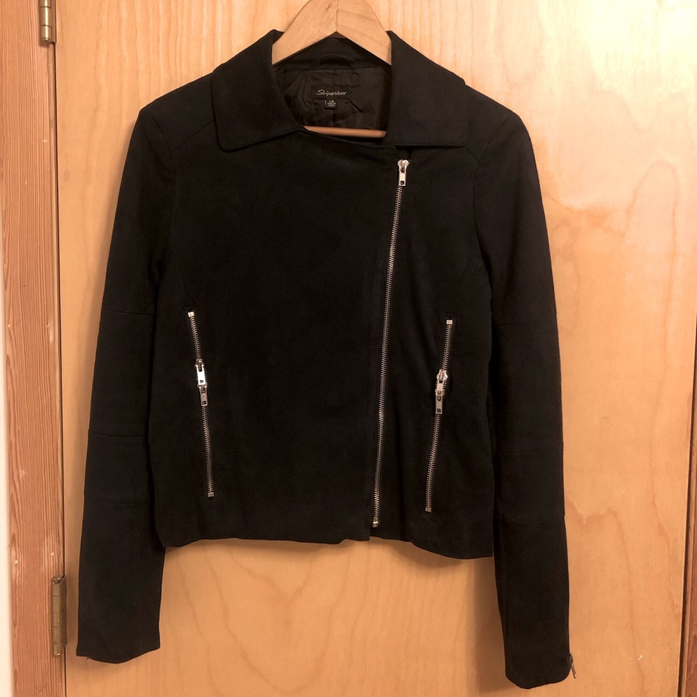 Women’s Faux Suede Moto Jacket